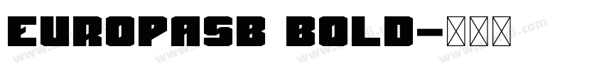 EuropaSB Bold字体转换